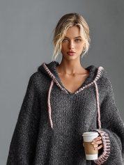 Rosella | Hooded Knit Mini Dress