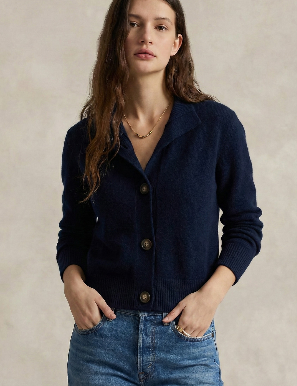 Valmera - Women’s Cashmere Button Cardigan