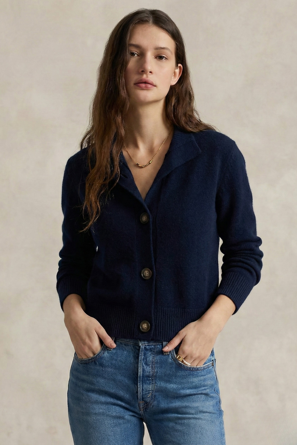 Valmera - Women’s Cashmere Button Cardigan