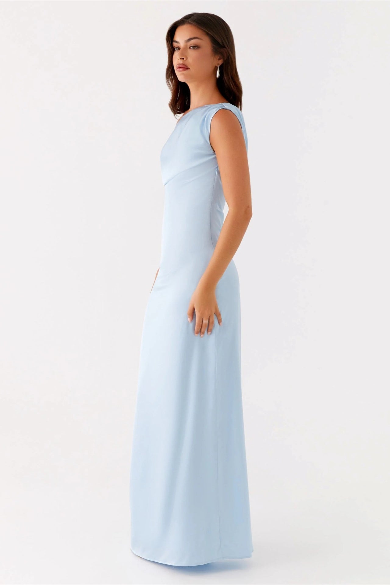 Elarisse – Women’s One-Shoulder High Waist Maxi Dress
