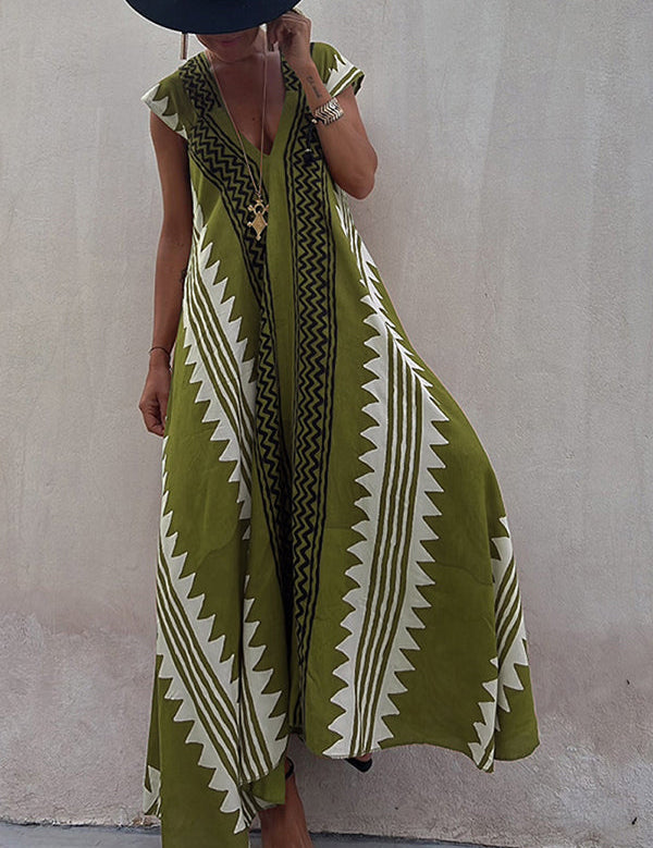 Mirelle – Relaxed V-Neck Maxi Dress