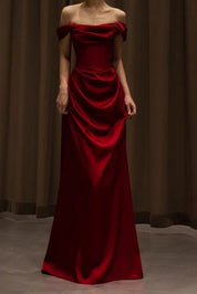 Aurellia – Women’s Puff Sleeve Tie-Detail Maxi Dress