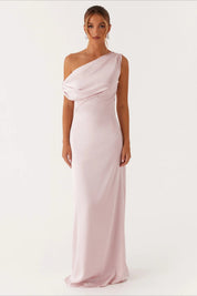 Elarisse – Women’s One-Shoulder High Waist Maxi Dress
