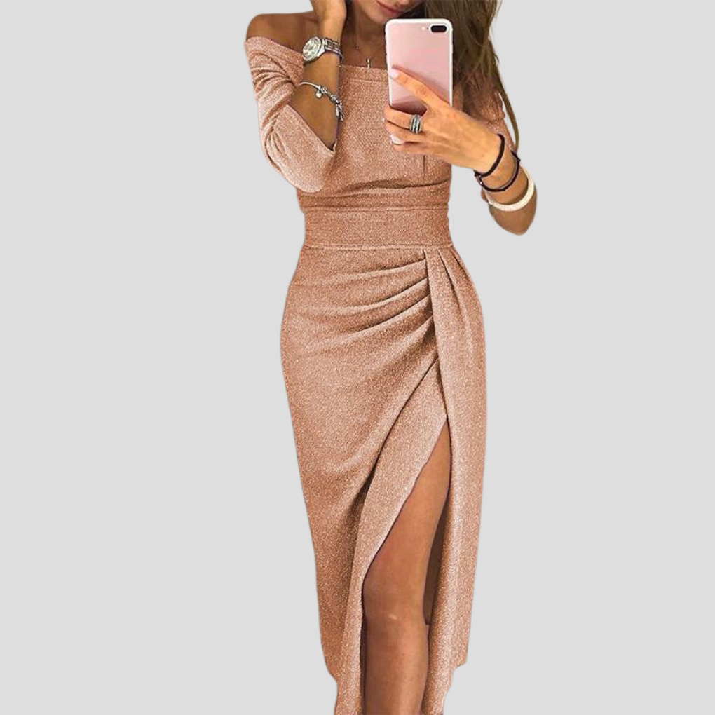 Liorena - Women’s Belted Midi Dress
