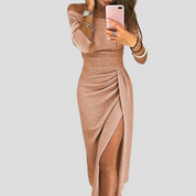 Liorena - Women’s Belted Midi Dress