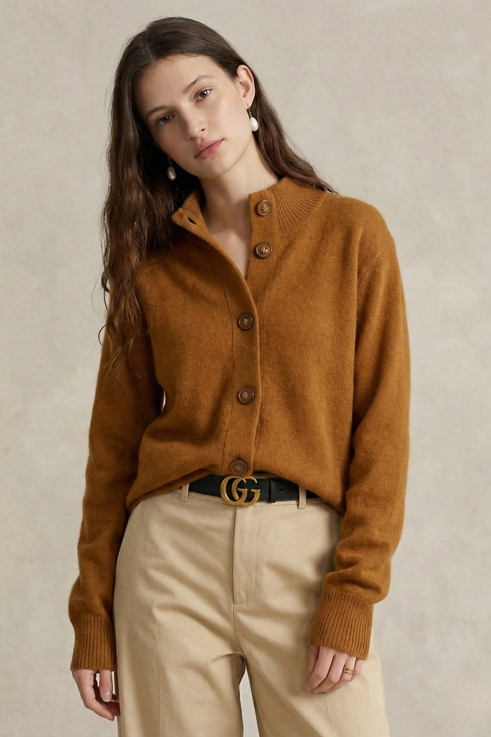 Valmera - Women’s Cashmere Button Cardigan