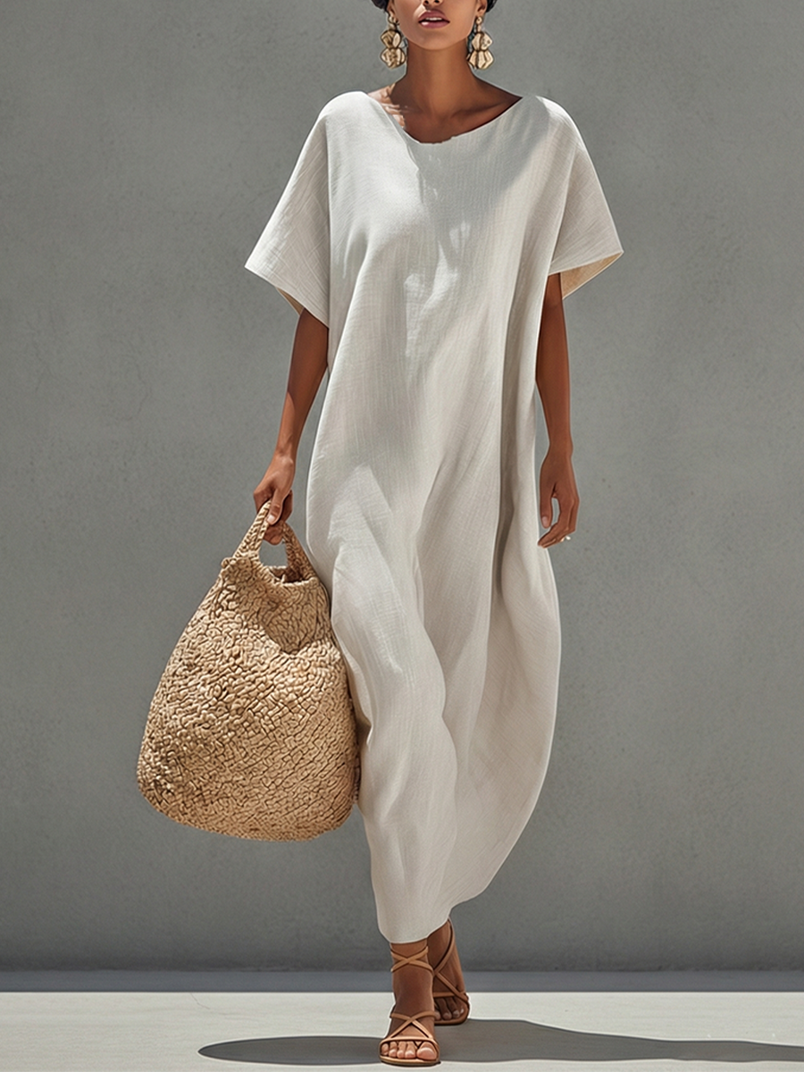 Solmara - Women’s Linen Resort Maxi Dress