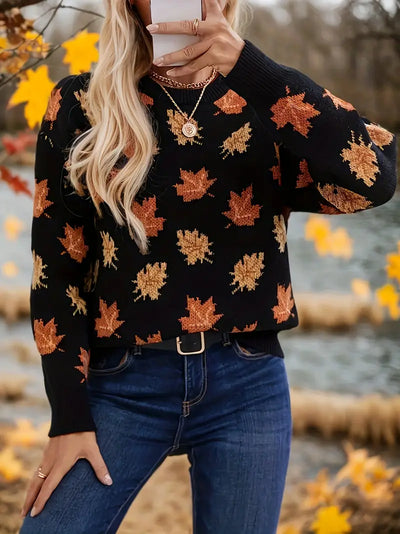 Women's Autumn Leaf Sweater