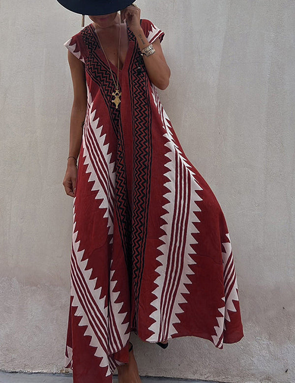 Mirelle – Relaxed V-Neck Maxi Dress