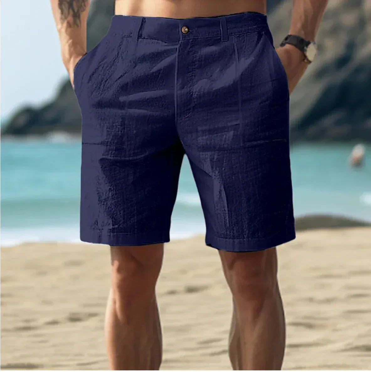 Solvaris | Men’s Relaxed Linen Shorts