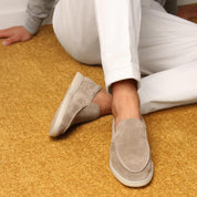 Marvello | Men’s Suede Yacht Loafers