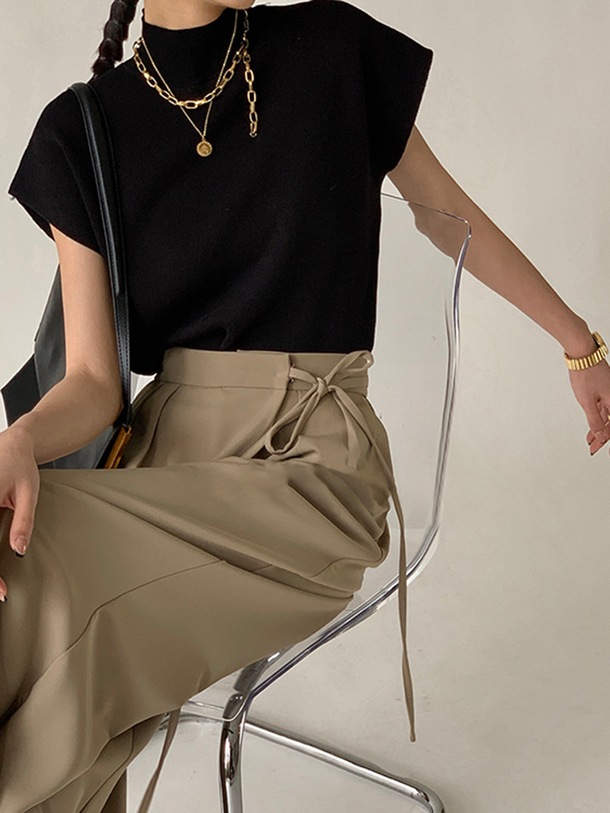 Orlena | Women’s Solid Knit Sweater Vest