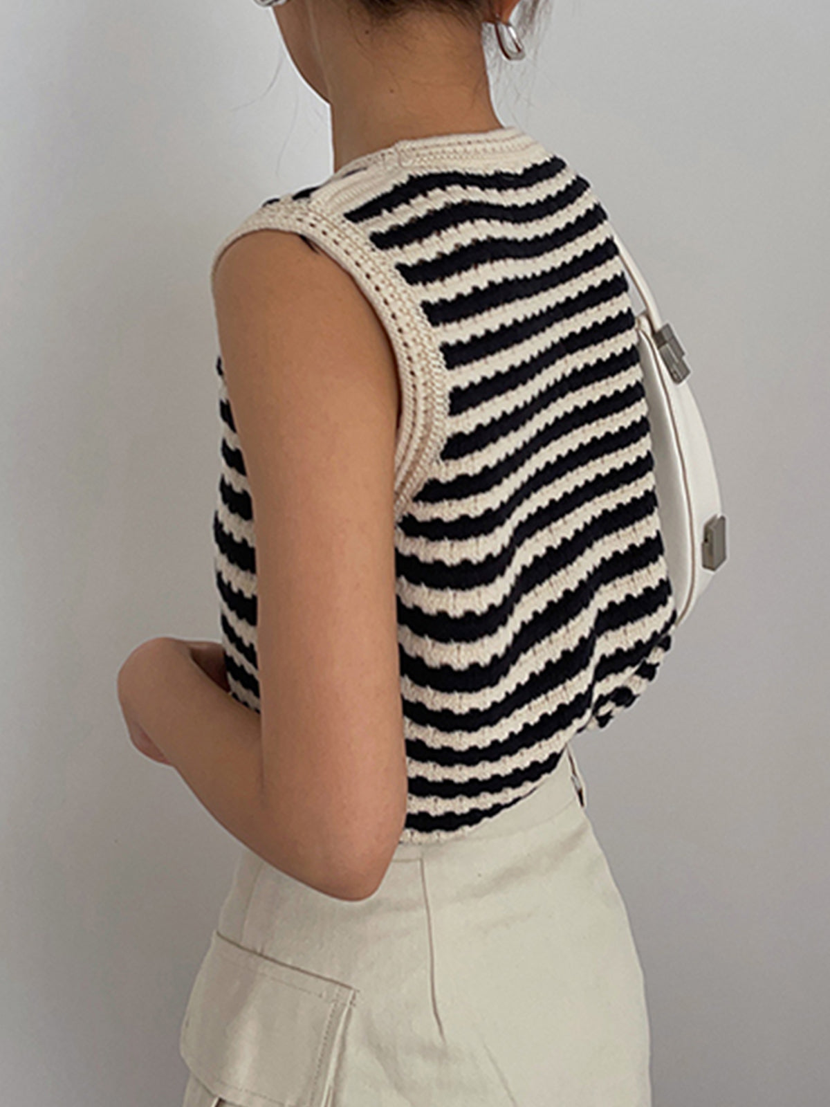 Stripe Crochet | Women’s Striped Sweater top