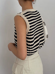 Stripe Crochet | Women’s Striped Sweater top