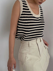 Stripe Crochet | Women’s Striped Sweater top