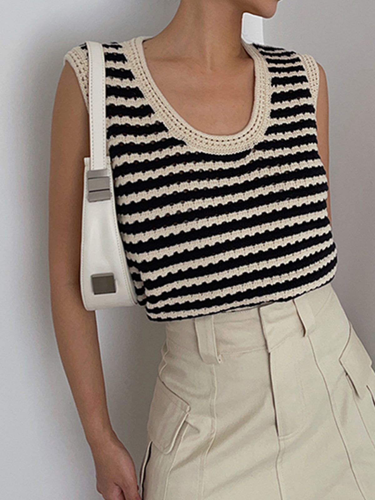 Stripe Crochet | Women’s Striped Sweater top