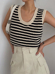 Stripe Crochet | Women’s Striped Sweater top