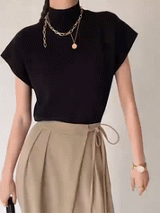 Orlena | Women’s Solid Knit Sweater Vest
