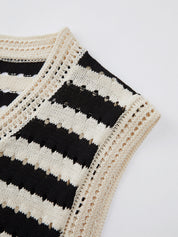 Stripe Crochet | Women’s Striped Sweater top