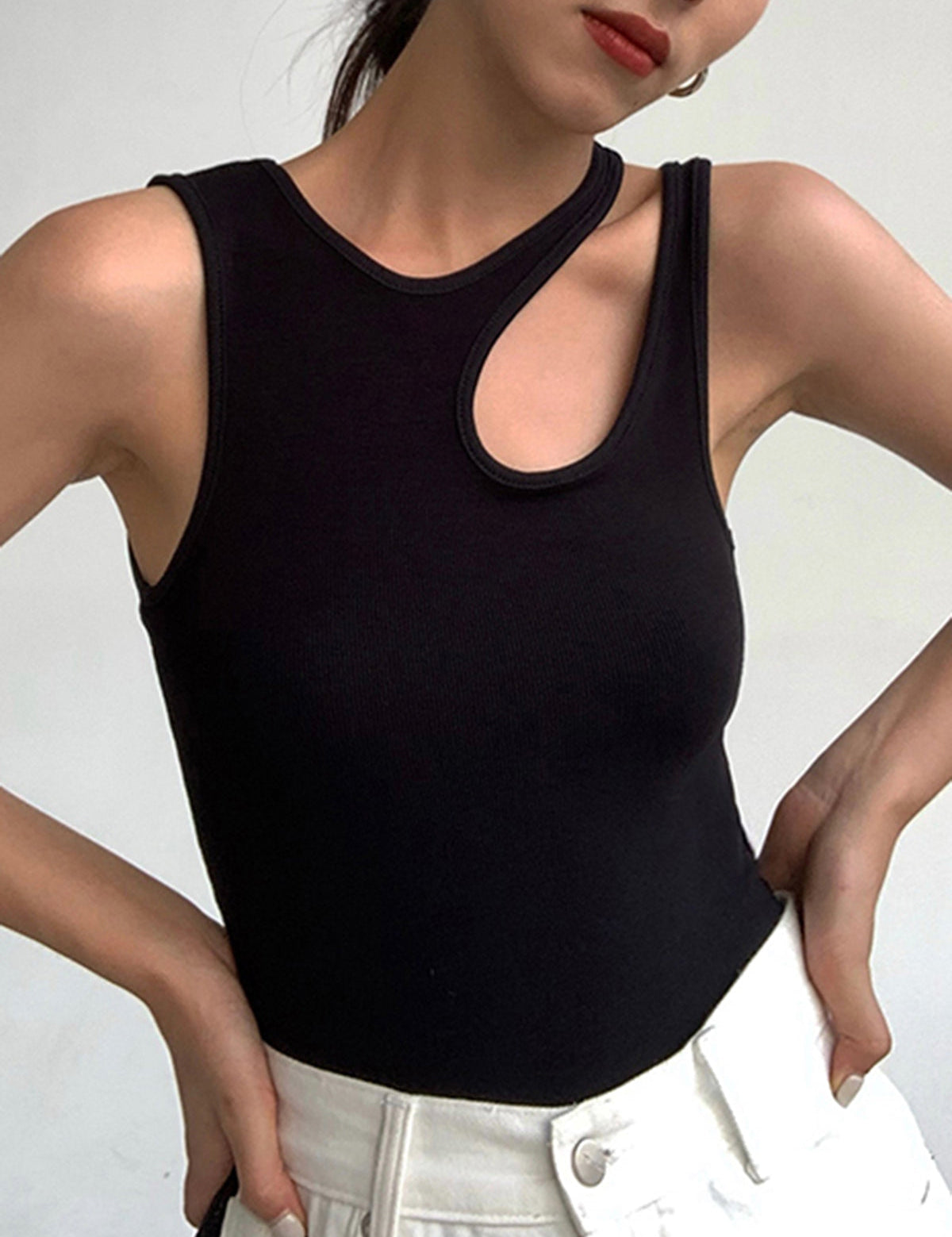 Kymera | Women’s Ribbed Cutout Tank Top