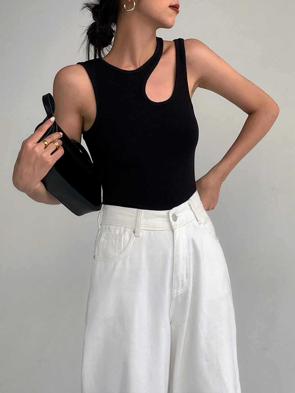 Kymera | Women’s Ribbed Cutout Tank Top
