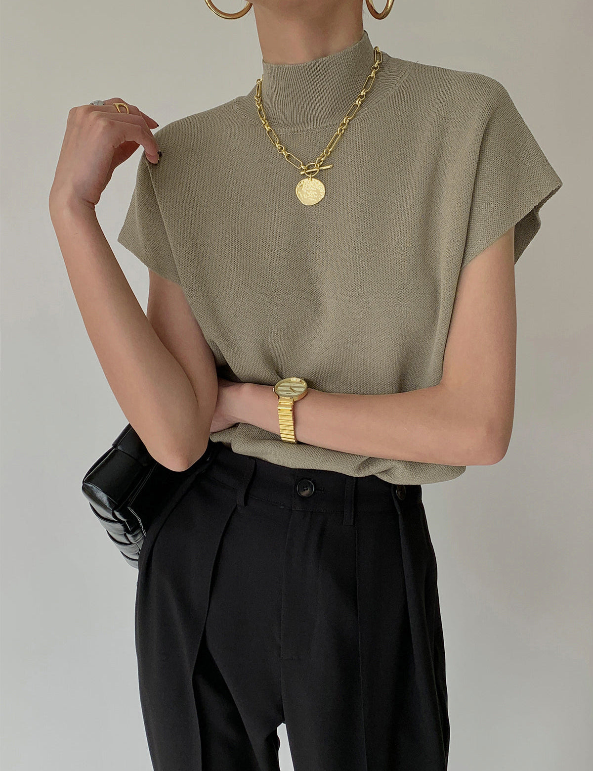 Orlena | Women’s Solid Knit Sweater Vest