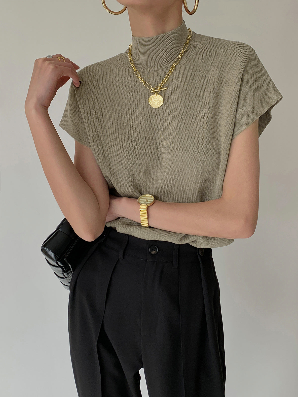 Orlena | Women’s Solid Knit Sweater Vest