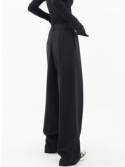 Vireza | Women’s Asymmetrical Button Wide Leg Dress Pants