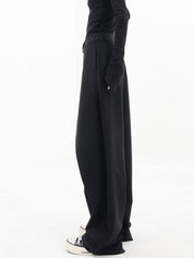 Vireza | Women’s Asymmetrical Button Wide Leg Dress Pants