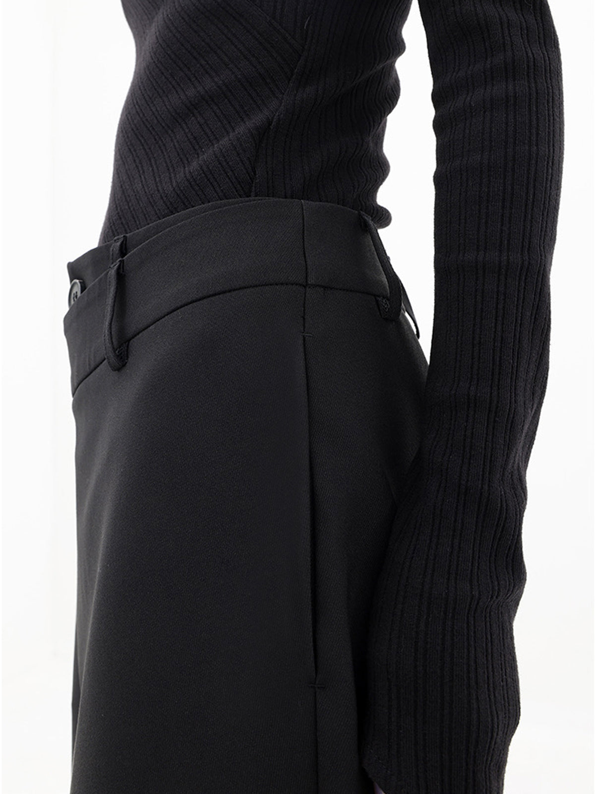 Vireza | Women’s Asymmetrical Button Wide Leg Dress Pants