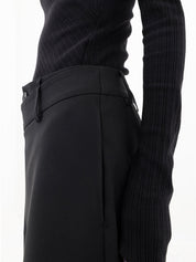 Vireza | Women’s Asymmetrical Button Wide Leg Dress Pants