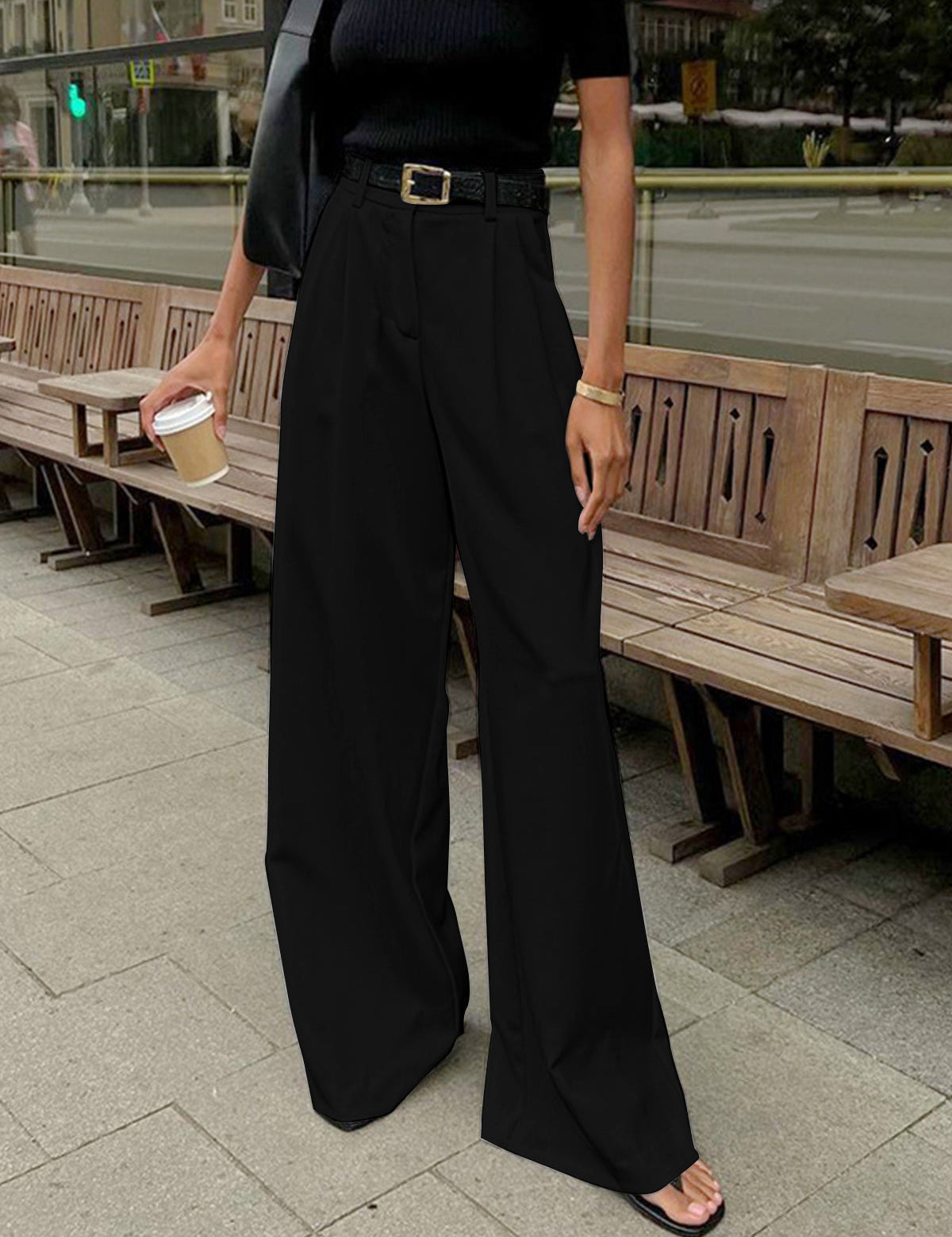 Xavira | Women’s High Waist Wide Leg Pants