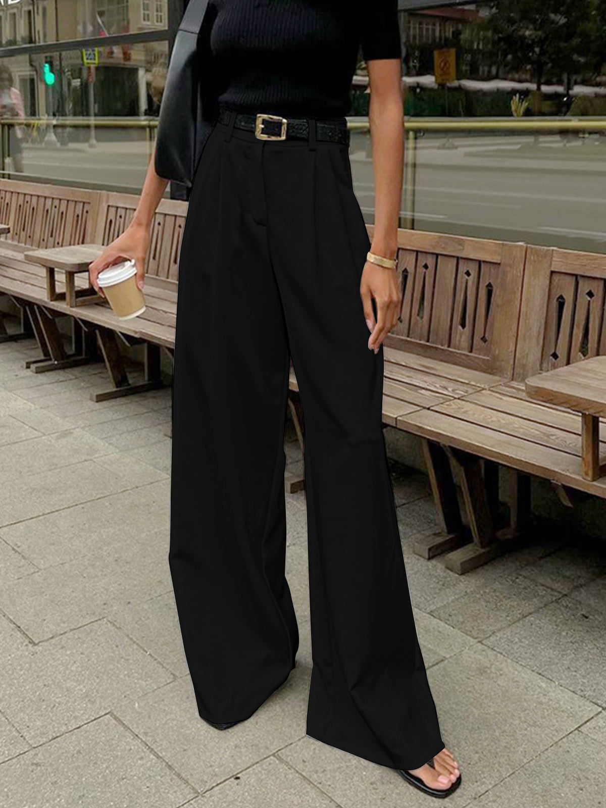 Xavira | Women’s High Waist Wide Leg Pants