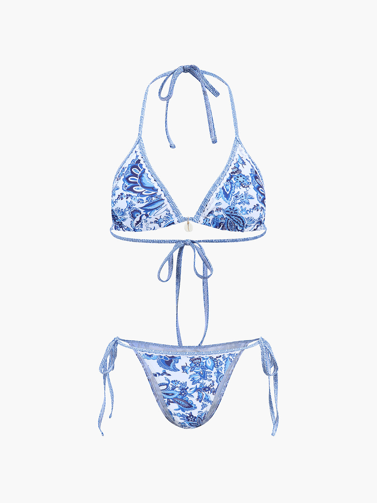 Azmira | Women’s Printed Halter Knotted Bikini Set