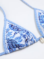 Azmira | Women’s Printed Halter Knotted Bikini Set