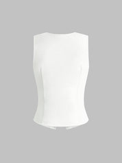 Kaelis | Women’s Linen Blend Button Up Tank Top