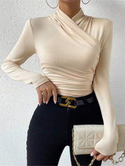 Aveline | Cross-Over Pleated Cinch Top