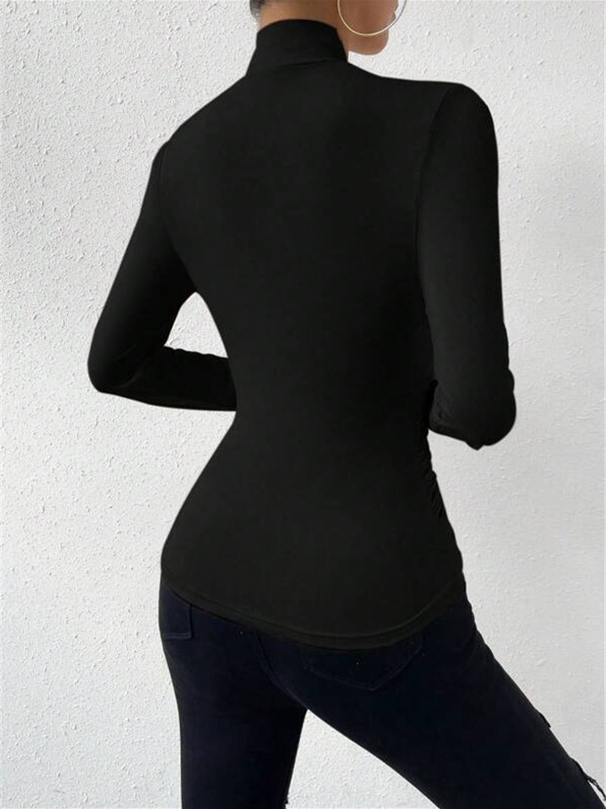 Aveline | Cross-Over Pleated Cinch Top