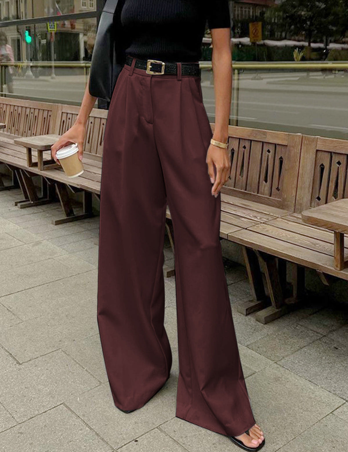 Xavira | Women’s High Waist Wide Leg Pants