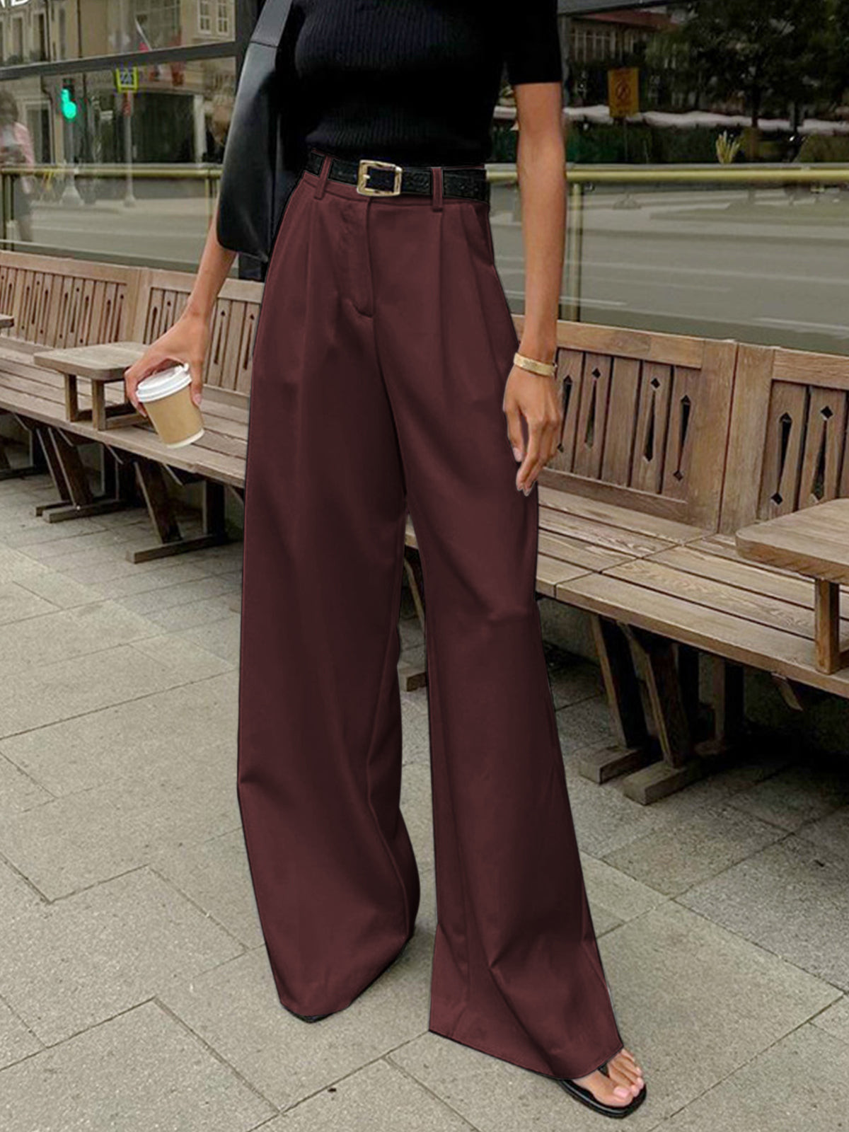 Xavira | Women’s High Waist Wide Leg Pants