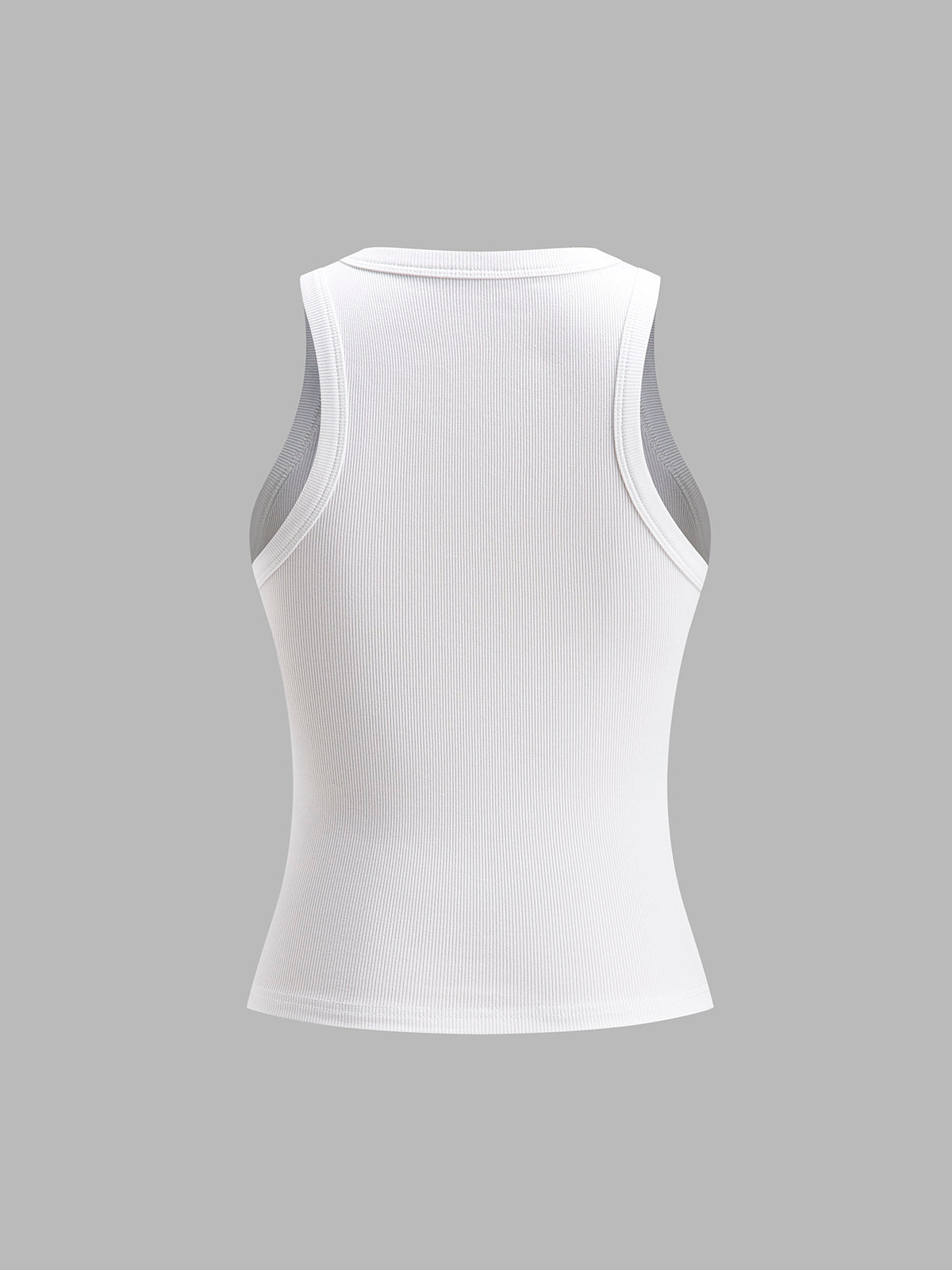 Ellis | Women’s Ribbed Crew Neck Crop Tank Top