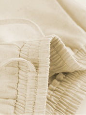Thalira | Women’s Wide Leg Linen Two-Piece Set