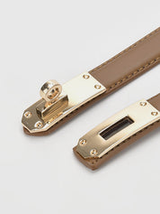 Valora | Alloy Buckle PU Belt