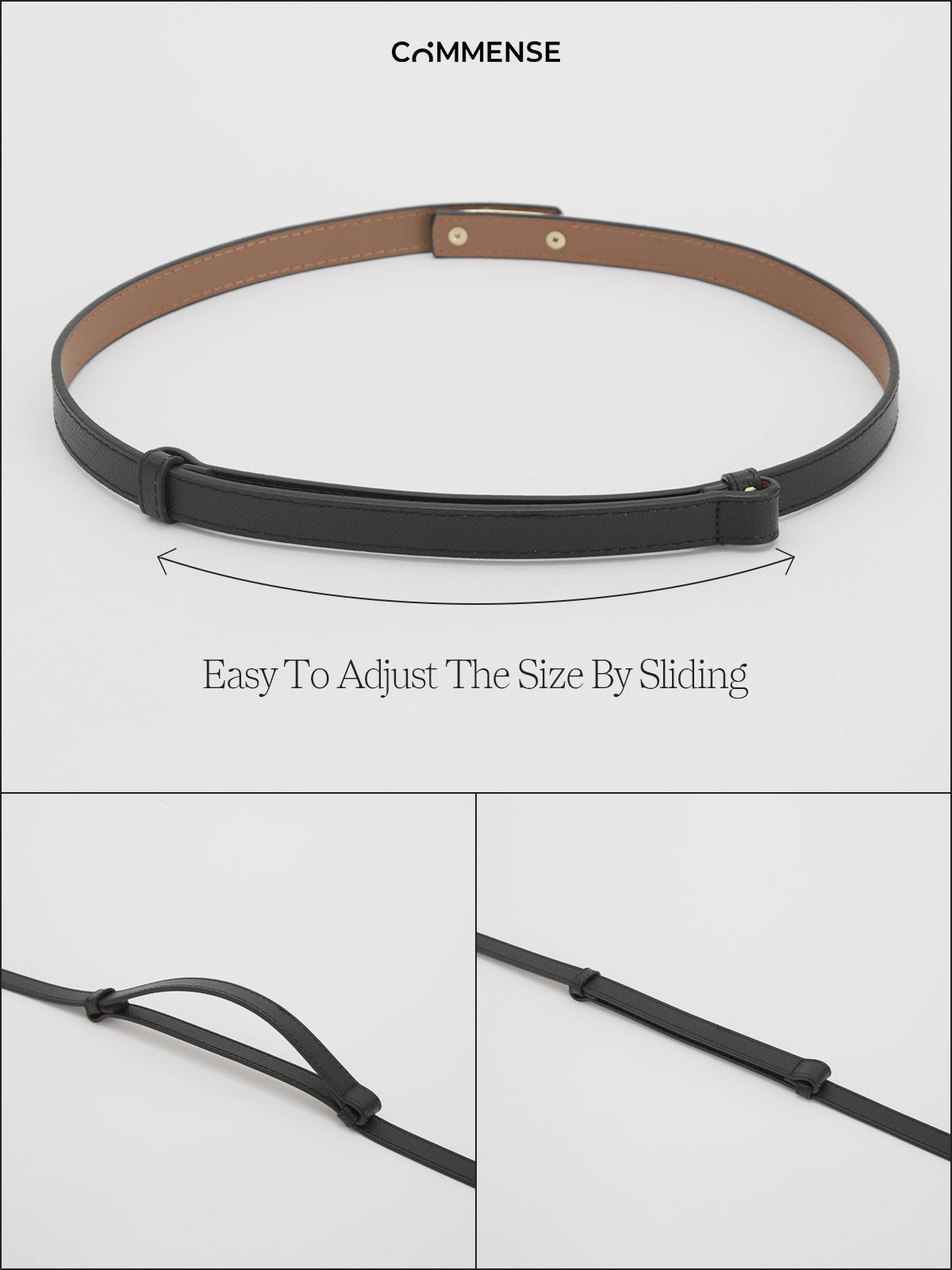 Lioren | Slim PU Leather Belt