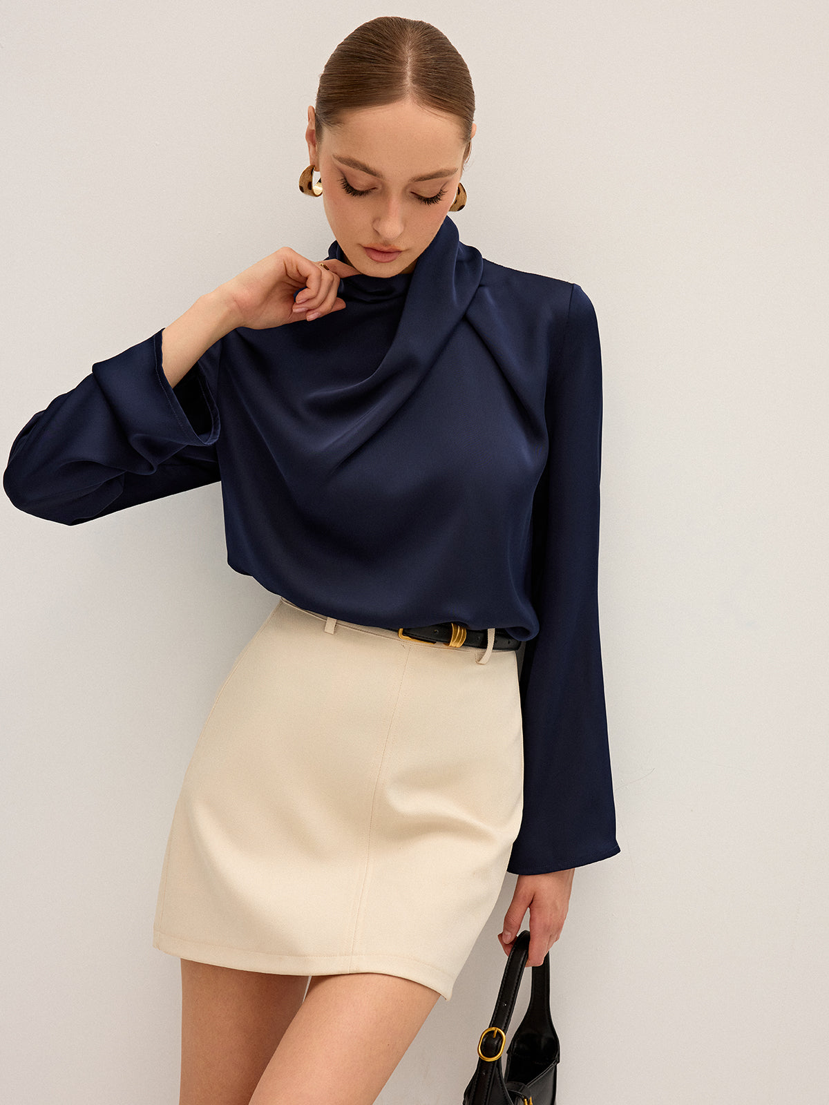 Serelle | Asymmetrical Satin Blouse