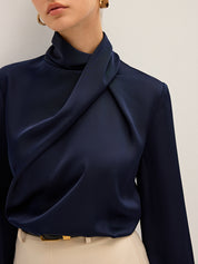 Serelle | Asymmetrical Satin Blouse