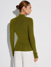 Alvera | Slim Fit Stretch Knit Top