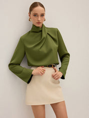 Serelle | Asymmetrical Satin Blouse