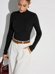 Alvera | Slim Fit Stretch Knit Top