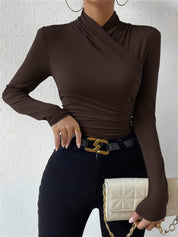 Aveline | Cross-Over Pleated Cinch Top